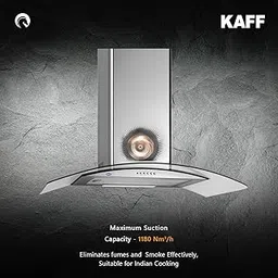 Kaff OPEC MX 70 | Stainless Steel Finish | Curved Tempered Glass | Soft Push Controls |-picture-20