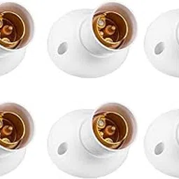 Glare Max Angle 6A Bulb Holder Bulb lamp Holder For Home and Office use, Plastic Light Socket (Pack of 6)-picture-43