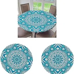 bnf® 2pc Elastic Edged Waterproof Backed Fitted Table Cover Tableclothes 1.5m_B|Home & Garden | Furniture | Furniture Parts & Accessories-picture-27