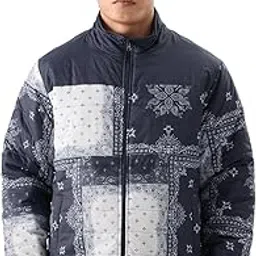 the souled store TSS Originals: Indigo Bandana Men Puffer Jackets-picture-25
