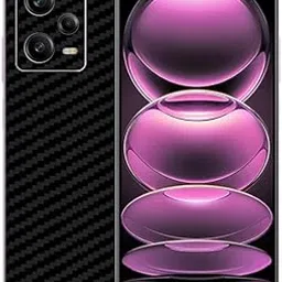 CANDEAL MIZHAN Compatible for Xiaomi Redmi Note 12 Pro 5G Back Skin Sticker/Vinyl wrap/Protective Film Mobile Skin Carbon Fiber 3D (Black) (Only Back)-image-77