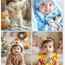 SIGNEX PRINT MEDIA Baby Room Wall Poster | 12X9 inch Nursery Prints for Pregnant Moms & Newborns | Cute & Colorful Baby Room Décor (4)-picture-53