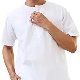 raymond Men Pure Cotton Regular Fit Comfort Fit Solid Pattern Round Neck Kurta image 1