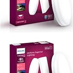PHILIPS Rimless Full Glow 12-Watt Round LED Surface Downlighter For Ceiling Light For Home & Hall | Warm White | Pack Of 2-picture-22