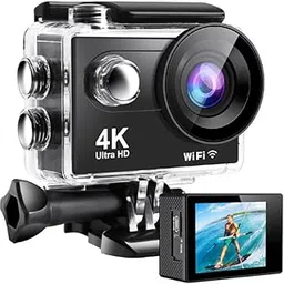 MANYCAST UltraHD 4K Action Camera | Waterproof, WiFi, EIS | 170° Wide-Angle Lens | 24MP Photos | 4k @ 60fps Video| Vlogging, Motovlogging, Sports, YouTube,Bike & Helmet Camera-picture-14
