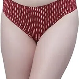 quttos PrettyCat Mid Waist Polka Dot Print Bikini Panty in Polyester-picture-29