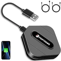 CarPlay Wireless Adapter for Factory Wired CarPlay 2023 Upgrade Plug & Play Wireless CarPlay Dongle Converts Wired to Wireless Fast and Easy Use Fit for Cars from 2015 & iPhone iOS 10+-image-8