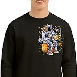 amazon brand - anarva Men’s Cotton Printed Sweatshirt | Front & Back Graphic Pullover | Stylish Streetwear Sweatshirt for Men with Double-Side Print Design-picture-14