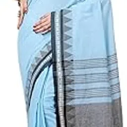 saree bahar Women's Traditional Bengal Bagampuri Cross Border Handloom Cotton Saree With Blouse Piece-picture-52