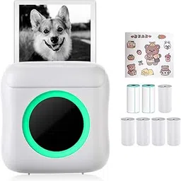 ELECDON Mini Pocket Printer, Wireless Bluetooth Thermal Printer for iPhone & Android, Portable Inkless Label Printer for Photos Pictures Receipt Memos Notes Work List-picture-45