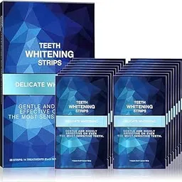 Advanced Professional Teeth Whitening Strips Kit 28 Non-Sensitive White Strips Teeth Whitener Helps Remove Smoking Pan Masala Chewing Tobacco 28 Strips-picture-17