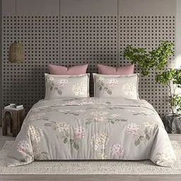 Tundwal's Pure Cotton Printed Comforter Double Bed | Duvets for Mild Winter | All Season King Size 3 Layered Quilted Blanket -Lily Flower-Pack of 1-picture-31