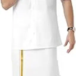 famuzz Men Full Sleeve Shirt with Maching Dhoti Set cotton-picture-20