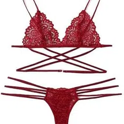 enakshi (label) 4xWomens 2 Piece Lace Hollow Perspective Bikini Swimsuit Beach Swimwear Set Red XL|Clothing, Shoes & Accessories | Womens Clothing | Swimwear-picture-39