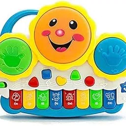 Musical Drum & Electronic Piano Keyboard Toy with Animals , Piano Drum Set with Music Drum Keyboard Musical Toys ,2 in 1 Baby Piano for Kid Children Girl and Boy-picture-21