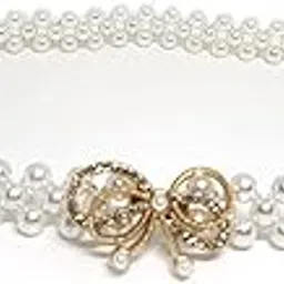 Fency Belly Belt Pearl Design Stretchable Waist Belt For Casual And Partyware-image-27