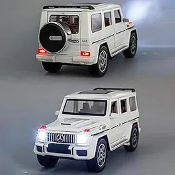Chigy Wooh G Wagon Scale 1:32 Exclusive Alloy Metal Pull Back Die cast Car Toy with Openable Doors Light & Sound Car for Kids Best Birthday Gift for Boys & Girls-image-42
