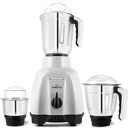 Kimatsu Soffia MG-650 Watt Mixer Grinder with 3 Stainless Steel Leak-proof Jars (Liquidizing, Dry & Chutney Jar), 3 Speed & Pulse function, 3 Years Warranty on motor (White and Grey)-picture-20
