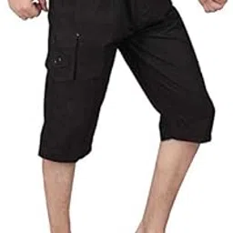 rol Reoutlook Men's Solid Paper Cotton Cargo Capri/Three-Fourth Pant-picture-40