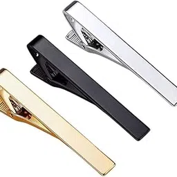 bhavyam tie clip for men formal suit blazer for Wedding Anniversary Business meeting metal stainless steel tie bar clip mens tie clip 4pcs set neck tie pin for men stylish-picture-33