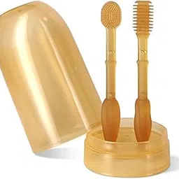 Infant Silicone Tongue Brush & Baby Toothbrush Set for 0-18 Months | Soft BPA-Free Toddler Oral Care Set for Gentle Gum Cleaning, Early Teeth Hygiene & Safe Baby Dental Care-picture-21