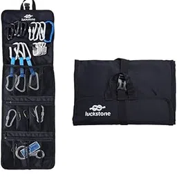 Mollytek Rock Climbing Gear Storage Bag Foldable Waterproof Roll Up D-Ring Climbing Quickdraw Hanging Tool Equipment Gear Carabiner Organizer Collection Bag Carry Pouch 420D Oxford Cloth-picture-25