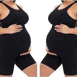 THE WHITE SHOP Seamless Maternity Shapewear, Protect Thigh Chaffing, Belly Support, (Color : BlackL)-picture-12
