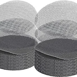 GardenZeek Flower Pot Hole Mesh Pad for Keep Soil from Flowing Away, 10cm Round Drainage Hole Screens for Bonsai Pot, Succulent & Table Top Planters Pack of 50, Black-picture-12
