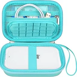 Canboc Hard Case for Canon Ivy 2 Mini Photo Printer Mobile Wireless Bluetooth Instant Camera Printer, Zipper Mesh Bag fit Photo Paper Cable, Green-picture-16