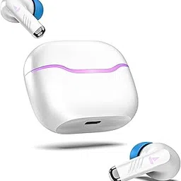 boAt Immortal 125 TWS in-Ear Earbuds w/up to 40 hrs Playtime, Quad Mics with ENx Tech, Beast Mode with 40 ms Super Low Latency, ASAP Charge, IPX4 Resistance, RGB LED Lights, BT v5.3(White Sabre)-picture-42