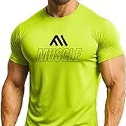 3colors 3Colours RGB Men’s Sports T-Shirt – Quick Dry Lightweight Gym Wear-Muscle-picture-12