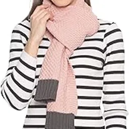 513 Women's Wool and Acrylic Blend Knitted Self Design Muffler (jd-827muf-lpnk, Baby Pink, Free Size)-picture-54
