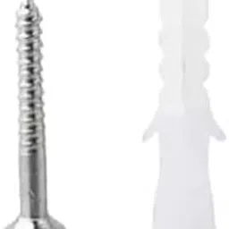 Zen Metals Nylon Wall Plug & Screw Set 38mm (1.5 Inch) - 50+50 Pcs - Heavy Duty Plastic Sleeve Anchors with SS Screws for Wood, Brick, Concrete & Drywall-picture-10