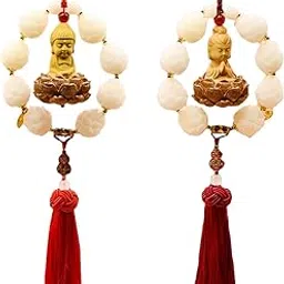 Fashion My Day Car Rearview Mirror Pendant Versatile Easy to Hang,Feng Shui Tassel Dangling Buddha | Parts & Accessories | Car & Truck Parts | Interior | Seat Covers'-picture-10