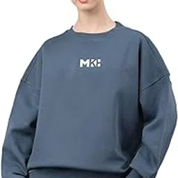 mkh Women's Winter Fleece Sweatshirt | Soft Round Neck Pullover for Gym, Streetwear & Casual Wear/MWSS-60-picture-35