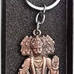 Lord Hanuman Ji | Panchmukhi Hanuman Double Side Metal Keychain (Bronze)-picture-60