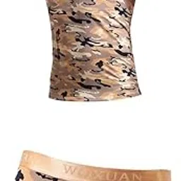 FABLOFT Men Camo Camoue Short Sleeves T Shirt Tops Boxer Brief Trunks Cloth|1 Piece Men Camo Tshirt|T-Shirts| Mens Clothing |Clothing Shoes & Accessories-picture-25