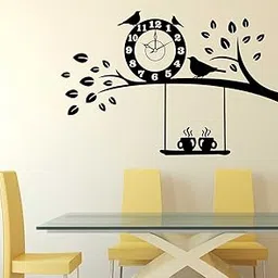 WALLSTICKY Clock with Birds and Tea Sticker-picture-19