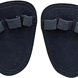 Lifting Grip Pads Sturdy Workout Gloves for Strength Training Fitness Black Microfiber | Gloves Straps & Hooks | Strength Training-picture-15