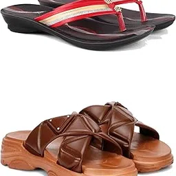 Women's Sandals | Lightweight Wear| Stylish & Easy to Wear For Women'S GRP-SAN-(2-COMBO)-1958-1890-picture-54