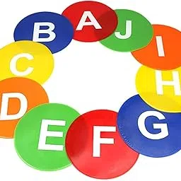 ZOOMELLA 10x Spots Marker 9.06 inch Flexible Floor Spots for Football Soccer Basketball|Training Aids|Sporting Goods-image-0