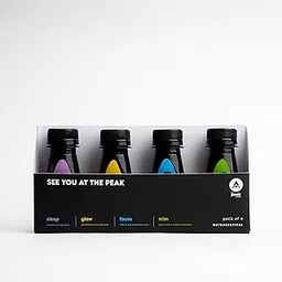 THE PEAK PROJECT - See You At The Peak Nutraceutical Pack of 4 Wellness Shots| Sleep, Glow, Focus and Trim| 70ml each - Pack of 4, 280ml package-picture-29