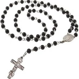 gozby wellpoint Rosary Necklace for Men | Catholic Prayer Beads with Cross Pendant | Vintage Style Religious Crucifix Chain | Spiritual Christian Jewelry for Men & Boys-picture-38