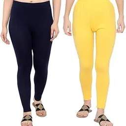 ngt Super Soft Cotton (Pack of 2) Ankle Length Leggings for Women and Girls. image 1