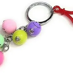 jdp novelty Antique Metal Smiley Keychain Multicolor colour Round Shape.Suitable to use as Bag Charm, Car Keychain, Bike Keychain | Best For Friend, Brother & Sister Gift.(5 smiley) image 1