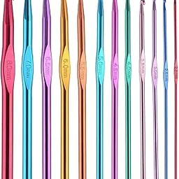 JERN® 12 Sizes Aluminum Crochet Hook Needles Set in Pouch-picture-10