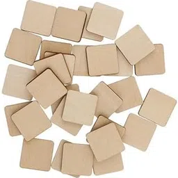 SHOPORA 2xSquare MDF Unfinished Wood Pieces Blank Plaque DIY Craft 20x20mm 30 Pieces Crafts | Multi-Purpose Craft Supplies | Crafting Pieces | Wooden Pieces-picture-30