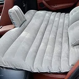 BAGILO Multifunctional Inflatable Portable Car Bed Mattress for Car Back Seat with Two Air Pillows and Car Air Pump (Grey)-picture-22