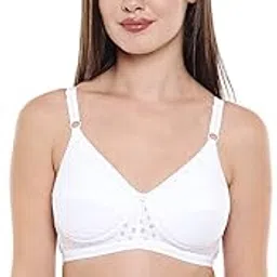 bodycare Women's Cotton Lightly Padded Wire Free T-Shirt Bra (1576W-1PCS-36B_White_36B)-picture-48