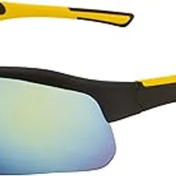 clark n palmer UV Protected Sports Unisex Sunglasses- (CNP-SM-123 I Free Size |Gold Mirror Lens)-picture-31
